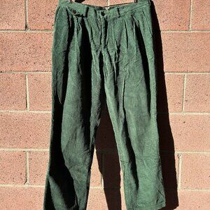 La Paz Palmas Soft Corduroy Pleated Trousers Pants XL Extra Large 100% Cotton